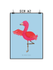 Mr. & Mrs. Panda wanddeko Flamingo Yoga ohne Spruch in Blau Pastell