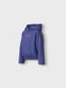 name it Hoodie NKFOLANJA LS SHORT LOOSE SWE WH BRU in iris bloom