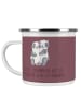 Mr. & Mrs. Panda Emaille Tasse Liebe Flitterwochen mit Spruch in Kaffa Coffee