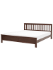 Beliani 3-tlg Doppelbett MAYENNE in Braun