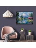WALLARENA Bild mit Rahmen Gebirge in Beige