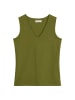 Marc O'Polo DfC V-Neck-Top slim in Shaded Fern