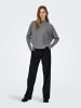 JDY Strickpullover in Medium Grey Melange