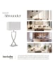tectake Tischleuchte Avina, modernes Design, 60W