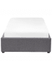 Beliani Einzelbett DINAN in Grau - (W) 97 x (H) 31 x (L) 214 cm