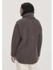 Hessnatur Wollfleece Jacke in dunkles mauve