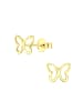 Alexander York Ohrstecker SCHMETTERLING cut-out Design in Gold aus 925 Sterling Silber, 2-tlg.