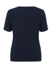 BETTY & CO Basic Shirt mit Rundhalsausschnitt in Dunkelblau