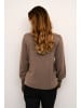 CULTURE Strickjacke CUannemarie Classic fit in Falcon Melange