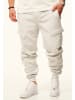 DAILY COTTON Jogginghose - als Cargohose - Lange Trainingshose Sweatpants in Hellgrau