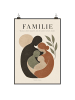 Mr. & Mrs. Panda Poster Familie warm Design mit Spruch in Weiß