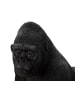 Mauro Ferretti Gorilla aus schwarzem Kunstharz, 35 x 21,5 x 37,5 cm