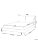 Beliani Doppelbett MELLE in Grün/Schwarz - (W) 176 x (H) 98 x (L) 228 cm