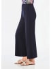 GOLDNER Kurzgröße:  Elegante Sommerhose mit Dehnbund in marine