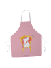 Mr. & Mrs. Panda Küchenschürze Einhorn König ohne Spruch in Rot Pastell