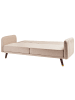 Beliani 3-Sitzer Sofa SENJA in Braun/Gold - (W) 198 x (H) 87 x (L) 95 cm