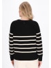 DreiMaster Maritim Sweater in black offwhite