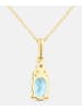 Diamant L'éternel Kette mit Anhänger, mit Blautopas, 375 Gelbgold