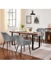 SONGMICS 2er-Set: Esszimmerstuhl in hellgrau - (B)62.5 x (H)85 x (T)60 cm