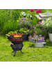 relaxdays Grillfass in Schwarz