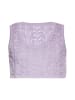 Swirly Damen Crop-Top in Lavendel
