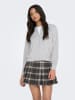 JDY Top in Light Grey Melange