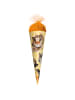 Schultüte klein 22 cm Katzenparty in Orange