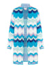 IZIA Damen Cardigan in Blau Mehrfarbig