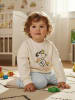 Snoopy Peanuts Snoopy Baby Sweatshirt Pullover Babykleidung Oberteil Langarm in weiß