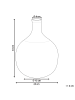 Beliani Blumenvase ACHAAR in Grün - (W) 25 x (H) 34 x (L) 25 cm