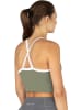 Circle Five Sporttop mit integriertem BH mit leichter Stützkraft in Oliv