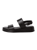 Tamaris Ledersandalen Schwarz