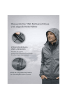 PAULGOS Herren Regenjacke Funktionsjacke in Dunkelgrau