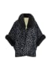 imala Damen Poncho in Grau Leo