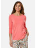 GOLDNER Kurzgröße:  Trageangenehmes Viskoseshirt mit Elasthan in koralle