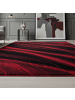 KADIMA DESIGN Teppich Kurzflor Abstrakt Wellen Polypropylen saugroboter Wohnzimmer in Rot