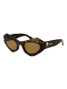 Pucci Frauen Sonnenbrille Katzenauge Braun