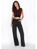 myMo ROCKS Vest in black burgundy