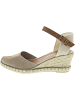 Verbenas Malena Serraje Sling Sandalette  Beige
