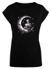 F4NT4STIC T-Shirt Gothic Valentinstag Skelett Mond in schwarz