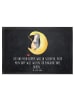 Mr. & Mrs. Panda Outdoor-Matte Pinguin Mond mit Spruch in Kreidetafel