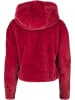 Urban Classics Urban Classics Damen Ladies Oversize Short Teddy Hoody in burgundy