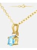 Diamant L'éternel Halskette mit Anhänger aus 375 Gelbgold mit Topas