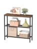 VASAGLE Flurtisch Dacey in Braun-Schwarz - (B)80 x (H)81.2 x (T)24 cm
