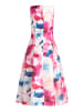 Vera Mont Cocktailkleid mit Kellerfalten in Cream/Pink