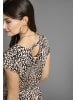 Laura Scott Sommerkleid in schwarz-sand-gemustert