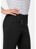 GOLDNER Schlupfhose LOUISA mit Steppnähten in schwarz