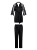 Linga Dore Linga Dore Kimono set in Schwarz