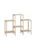 relaxdays Pflanzenregal in Natur - (B)89 x (H)70 x (T)27 cm