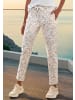 Venice Beach Sweathose in creme-taupe bedruckt